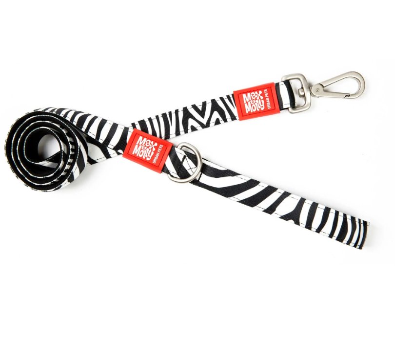 Повідець короткий Max & Molly Short Leash Zebra, розмір L — Фото 1