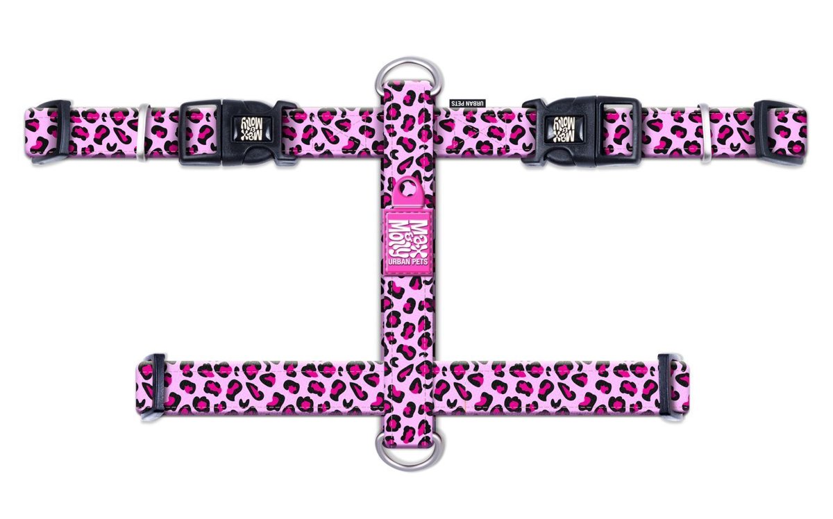Шлея для собак Max & Molly H Harness Leopard Pink — Фото 2