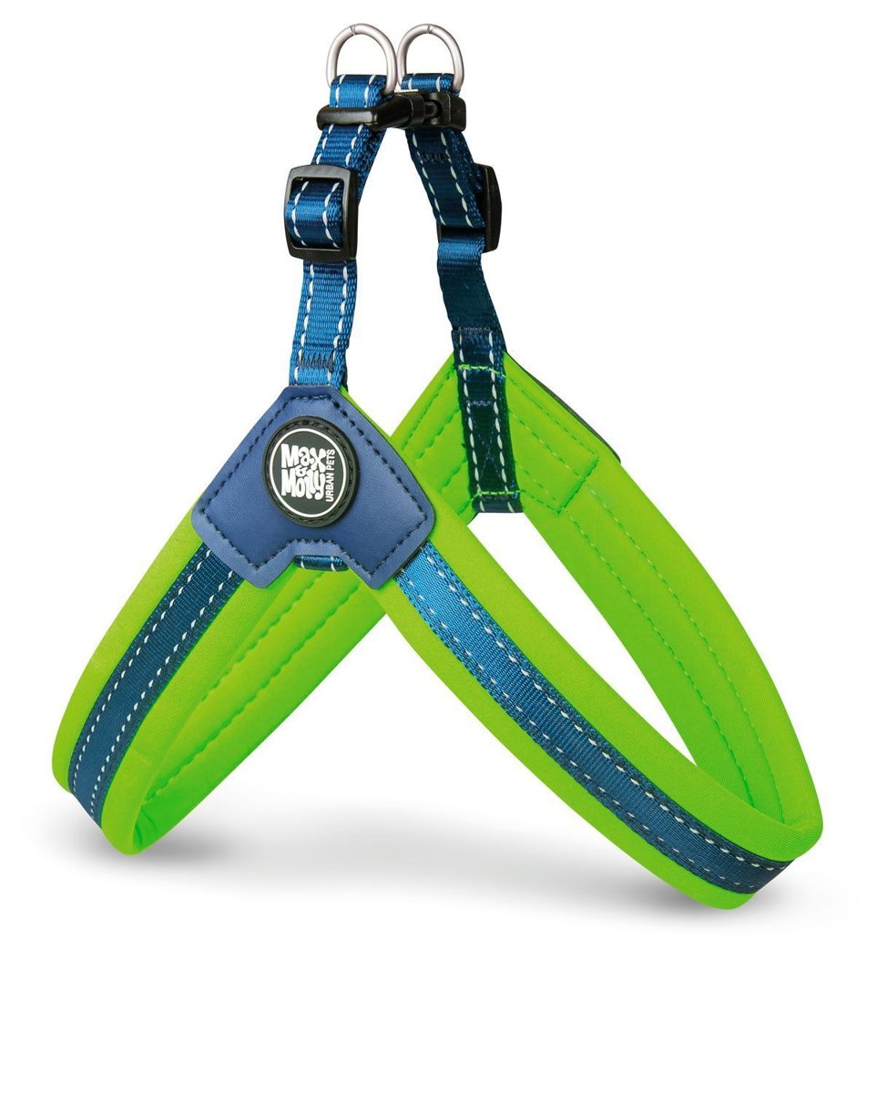 Шлея для собак Max & Molly Q Fit Harness Matrix Lime Green, розмір XL — Фото 2