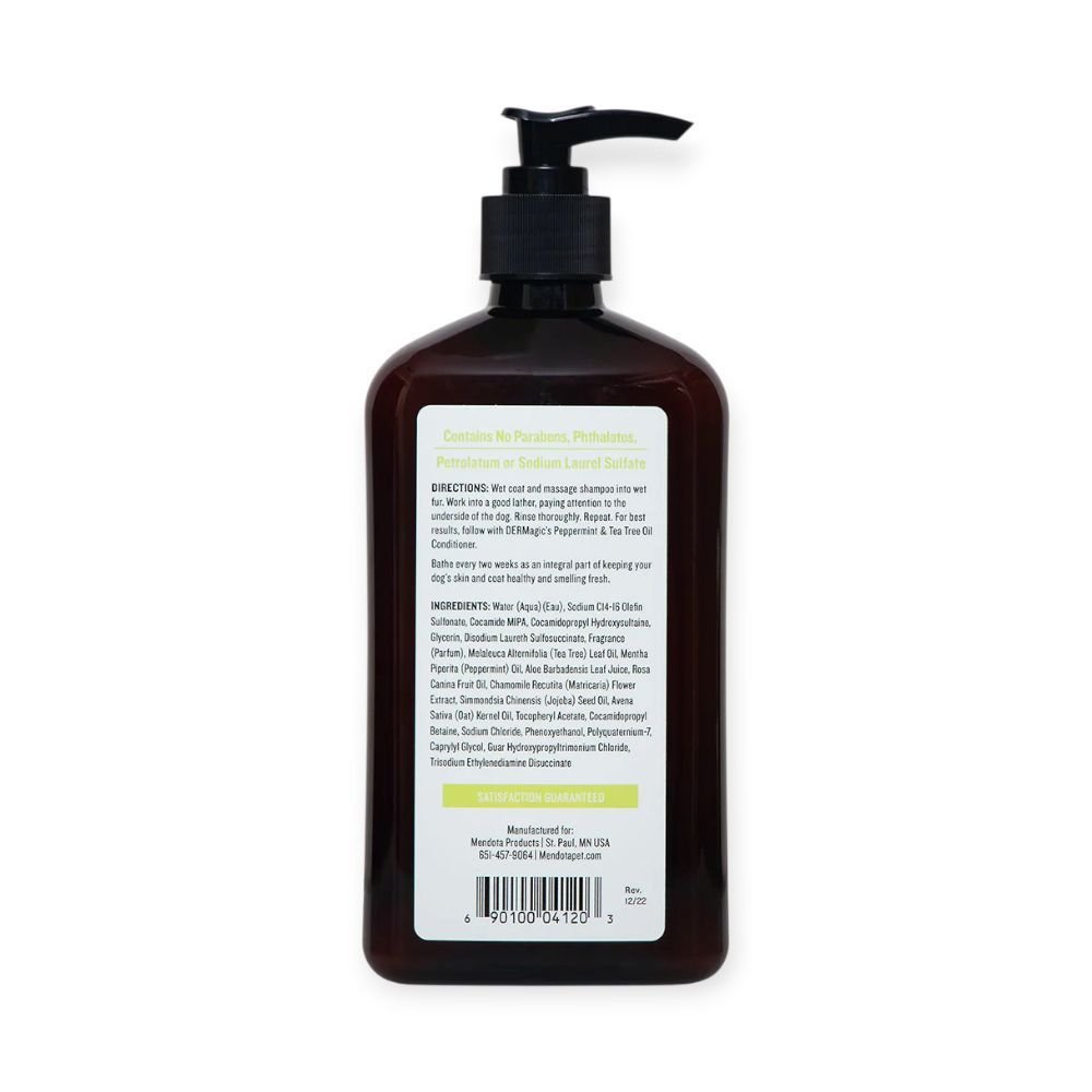 Шампунь з перцевою м'ятою і маслом чайного дерева DERMagic Peppermint and Tea Tree Oil Shampoo, 532 мл — Фото 2