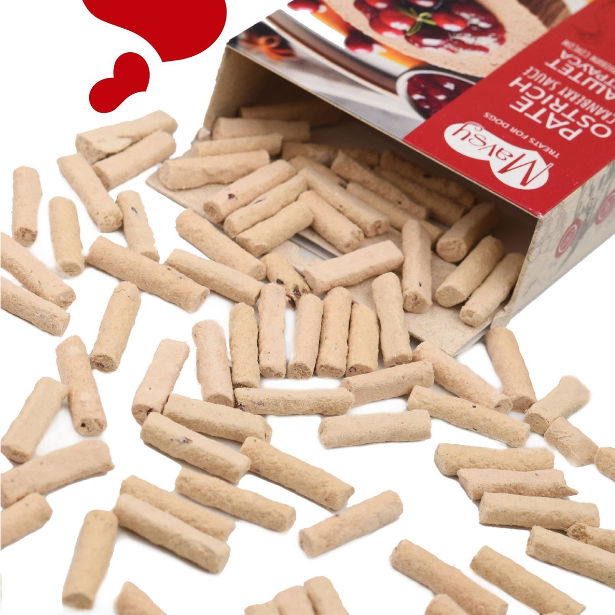 Ласощі для котів і собак Mavsy FD Ostrich + Cranberry — паштет зі страуса під журавлиновим соусом, 50 г — Фото 3