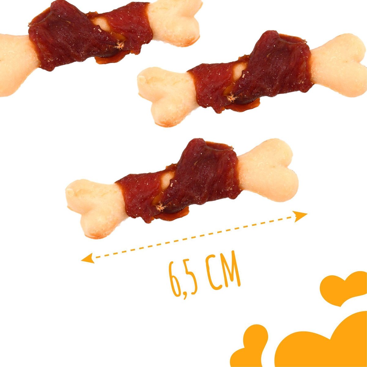 Ласощі для собак Mavsy Calcium Bone With Duck — качина ніжка з кальцієм, 100 г — Фото 4