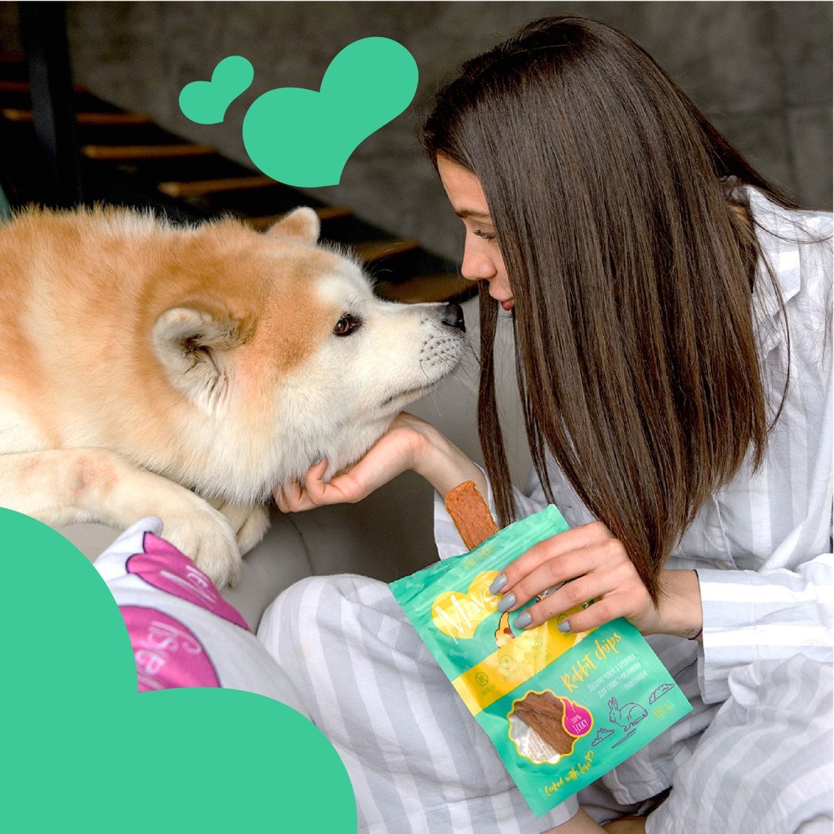 Ласощі для собак Mavsy Dried Rabbit Chip — дієтичні чіпси з кролика для собак з чутливим травленням, 100 г — Фото 6