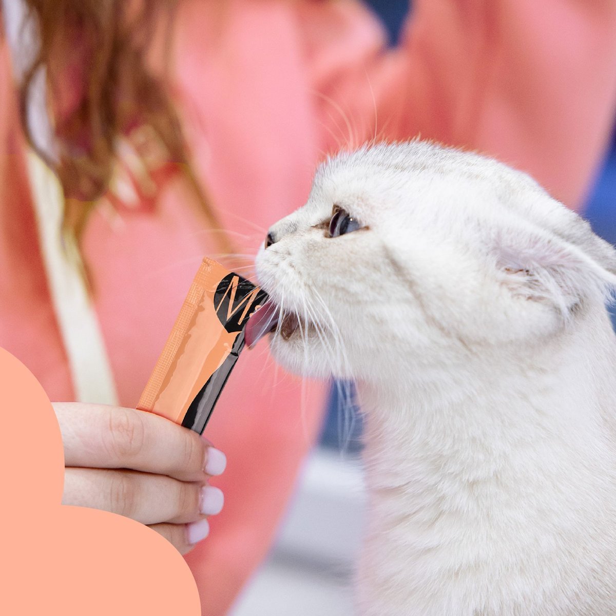 Ласощі для котів Mavsy Creamy Treats Tuna + Salmon + Catnip — тунцево-лососевий крем-суп з люцерною та котячою м'ятою — Фото 5
